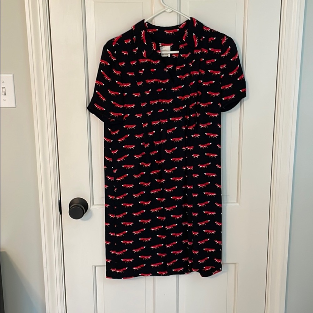 Kate Spade Foxes Babydoll Dress